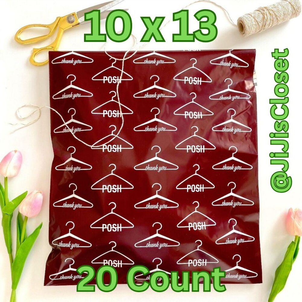 Posh Hanger Thank You Poly Mailer Envelope - 10x13 - 20 Count